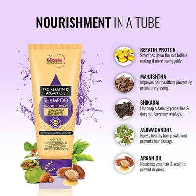 St.Botanica Pro Keratin & Argan Oil Smooth Therapy Shampoo 200 ml - Shampoos