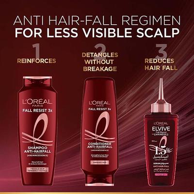 L'Oreal Paris Fall Resist Anti Hair Fall Serum with 1.5% Aminexil, for Lesser Visible Scalp 102 ml - Hair Serums