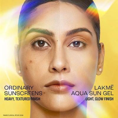 Lakme 5% Niacinamide and VIT C water-light Sunscreen gel SPF 50 Pa++++ for Oily Skin 2X Glow 56 gm - Face Sunscreen