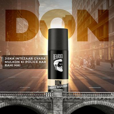 Beardo Long Lasting No Gas Perfume Body Spray Most Wanted - Don 120ml - Men Perfumes (Edt/Edp)