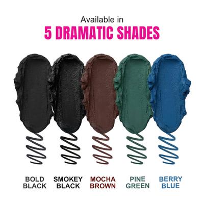 Elle 18 Eyedrama Kajal Bold Black 0.35 ml - Kajal & Kohls