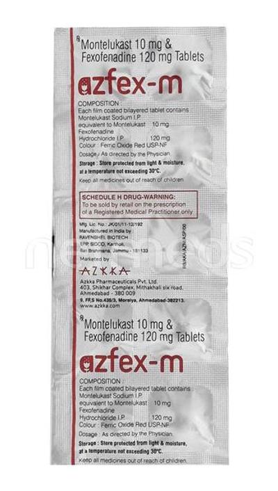 Azfex M Tablet 10'S - Asthma/COPD-Ast