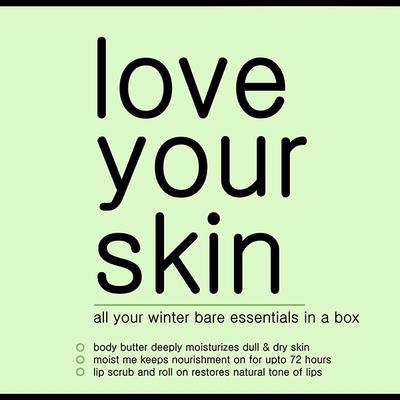 Bare Body Essentials Winter Essentials Combo - Lip Scrub 15g, Lip Serum 8ml, Body Butter 100g & Moist me 50g 1's - Lip Scrubs
