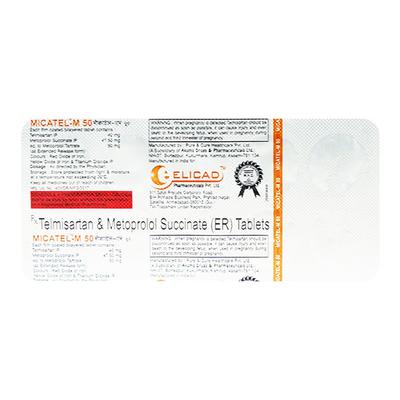 MICATEL M 50 Tablet 10's - Hypertension-Bet