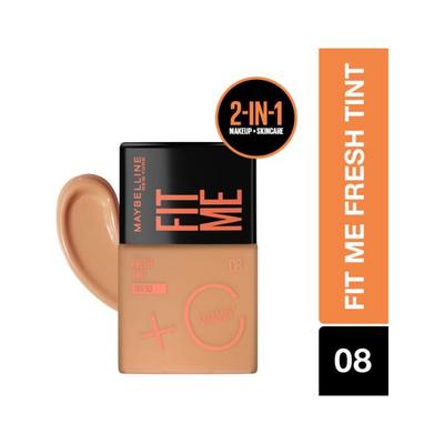 Maybelline New York Fit Me Fresh Tint With SPF 50 & Vitamin C Shade 08 Natural Coverage Skin Tint 30 ml - Foundation