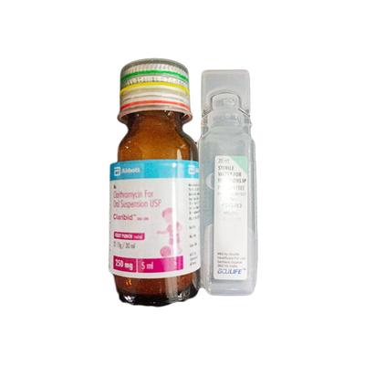CLARIBID 250 DS Fruit Punch Flavour Syrup 30ml - Bacterial Infections-Mac