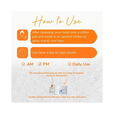 Koric Vitamin C Radiance Boost Tonic 120 ml - Face Scrubs