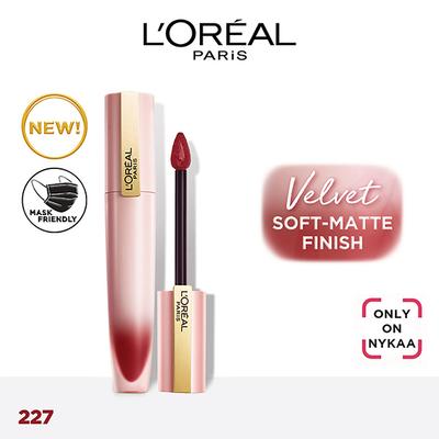 L'Oreal Paris Chiffon Signature Liquid Lipstick, 227 Let Go 7 ml - Liquid Lipsticks