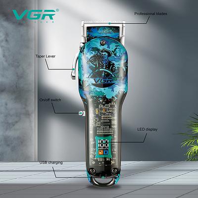 VGR V-685 Trimmer 300 min Runtime 4 Length Settings (Blue) 1's - Trimmers