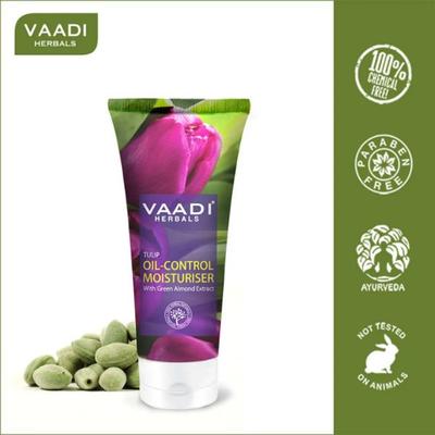 Vaadi Herbals Oil-Control Moisturiser - Tulip with Green Almond Extract 60 ml - Face Creams