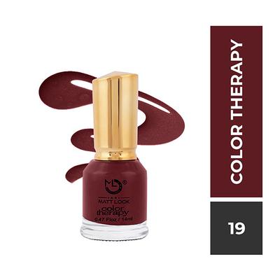 Matt Look Nails Makeup Colour Therapy Nail Polish, Shade No - 19 14 ml - Nail Polish