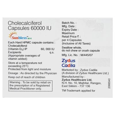 Sunbless 60K Capsule 4'S - Supplements-Vit
