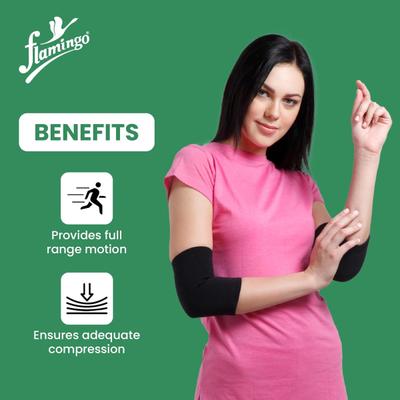 Flamingo Elbow Support (OC - 2021) (M) - Black - Arm/Elbow Supports