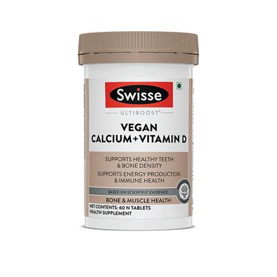 Swisse Ultiboost Vegan Calcium + Vitamin-D Tablet 60's - Multi-Vitamins