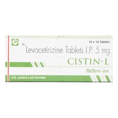 Cistin L 5mg Tablet 10'S - Allergies-Ant