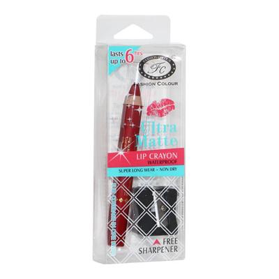 Fashion Colour Lip Crayon, Waterproof, Long Lasting, 18 Spicy Red 2.8 gm - Lip Crayons
