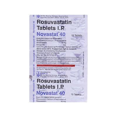 Novastat 40Mg Tablet 15's - High Cholesterol-Dys