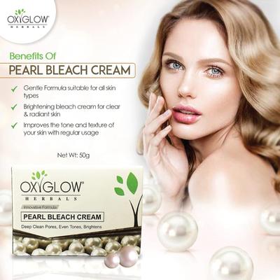 OxyGlow Herbals Pearl Bleach Cream 300 gm - Face Bleach