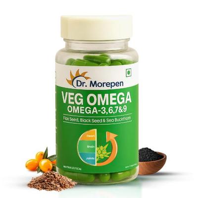 Dr. Morepen Veg-Omega 500 mg Capsule 60's - Omega Fish Oil Fatty Acids