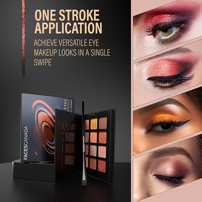 Faces Canada Starry Eyes Eye Shadow Palette - Supernova, Shimmer and Matte Shades 16gm - Eye Shadow Palettes