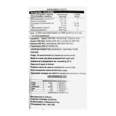 NATOFER PLUS Soft Gelatin Capsule 10's - Supplements-Vam