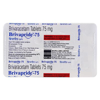 BRIVAPRIDE 75 Tablet 10's - Epilepsy/Convulsion-Ant