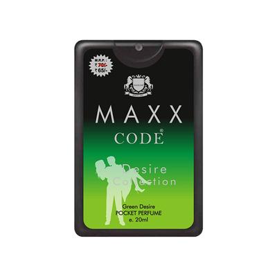 Maxxcode Desire Collection Pocket Perfume Spray - Green Desire 20 ml - Men Perfumes (Edt/Edp)