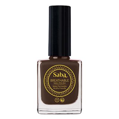 Saba Breathable Long Stay Nail Paint Enriched with Argan Oil Dark Chocolate 12 ml - Nail Polish