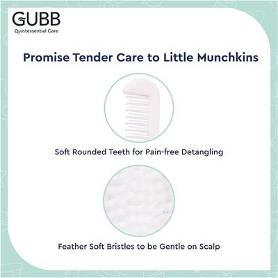 GUBB Baby Comb & Brush Set, Blue 140 gm - Hair Brushes