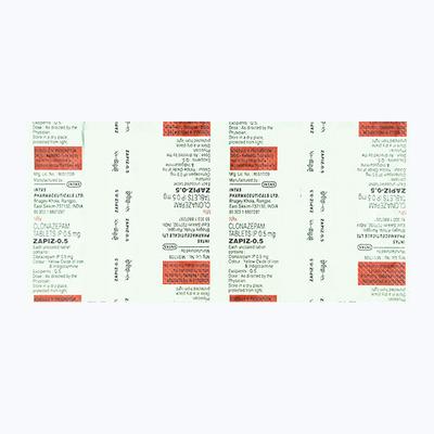 Zapiz 0.5mg Tablet 10'S - Anxiety-Anx