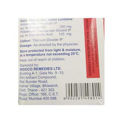 Amclaid 375mg Tablet 6'S - Bacterial Infections-Pen