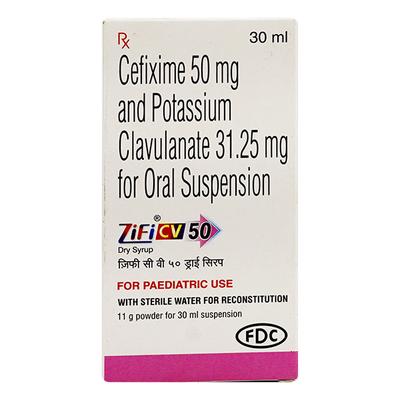Zifi CV 50mg Dry Syrup 30ml - Bacterial Infections-Cep