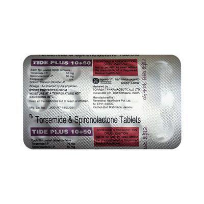 TIDE PLUS 10+50 Tablet 15's - Hypertension-Diu