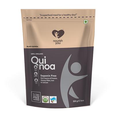 Nourish You Black Quinoa Seeds 500 gm - Nutritional Bars