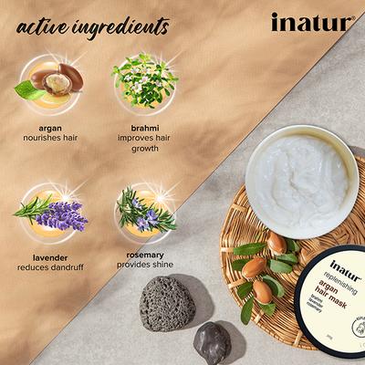 Inatur Hair Treatment Mask - Argan 200 gm - Hair Masks & Packs