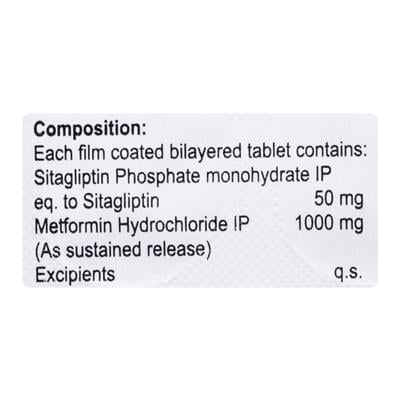 QSITA M 50/1000 Tablet 10's - Diabetes-Ant