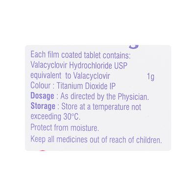 Herpival 1000mg Tablet 3'S - Viral infections-Ant