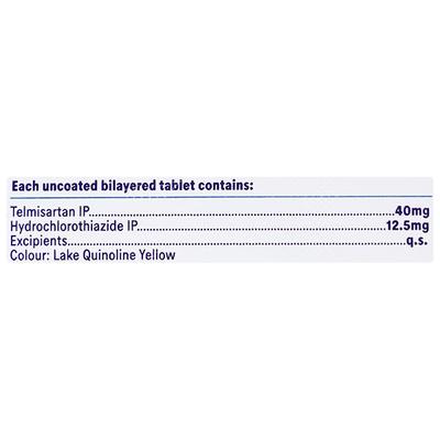 Telsartan H 40mg Tablet 14'S - Hypertension-Ang