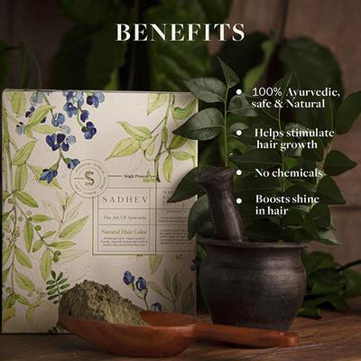 Sadhev-Hair Colour Single Process 100 gm - Powder