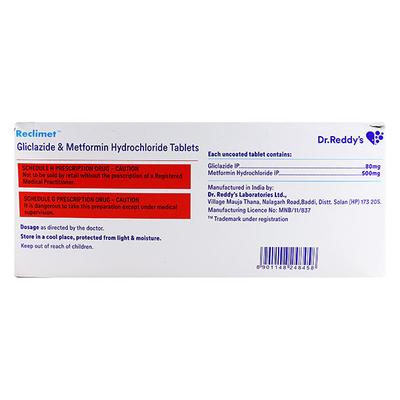 Reclimet Tablet 15'S - Diabetes-Ant