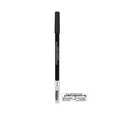 Miss Claire Waterproof Eyebrow Pencil 01 Black (Mascara Brush) 1.4 Gm - Eyebrow Pencils & Enhancers