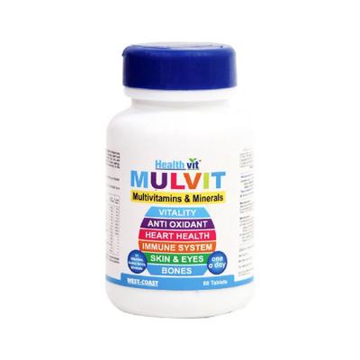 Healthvit Mulvit Multivitamins and Minerals with 31 Nutrients - Tablets 60's - Multi-Vitamins