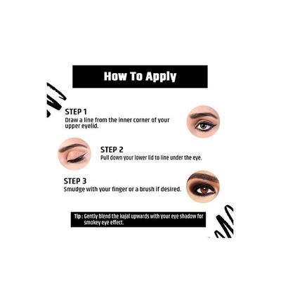 Insight Cosmetics Super Kajal Deep Black 1.7gm - Kajal & Kohls