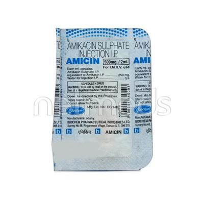 AMICIN 500mg Injection 2ml (se) - Bacterial Infections-Ami