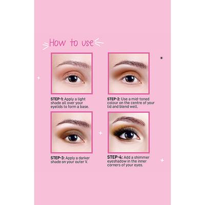 MyGlamm POPxo Makeup Collection -4 Eyeshadow Kit-Drama Queen 4 gm - Eye Shadow Palettes