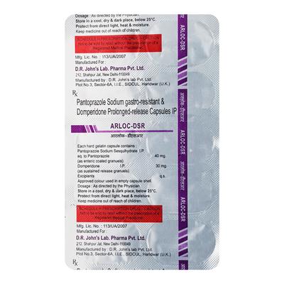 Arloc DSR Capsule 10'S - Ulcer/Reflux/Flatulence-Aaa