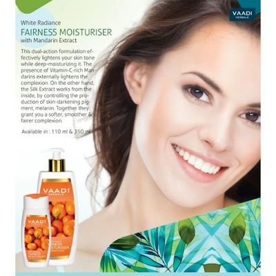 Vaadi Herbals White Radiance Fairness Moisturiser - Mandarin Extract 110 ml - Face Moisturizers