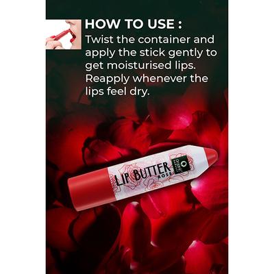 Organic Harvest Lip Butter Rose with Moisturizing Lips 4gm - Lip Balms