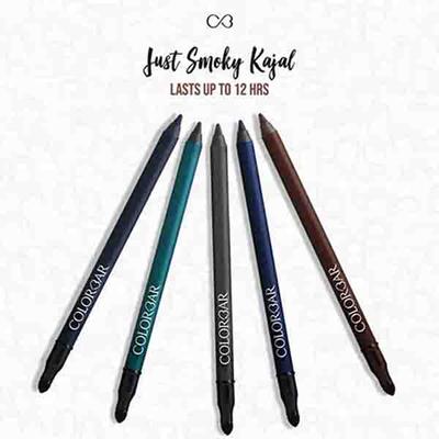Colorbar Just Smoky Kajal -Just Black 001 1.2gm - Eyeliners