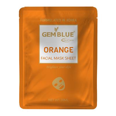 Gemblue Biocare Orange Facial Mask Sheet 20 ml - Sheet Masks